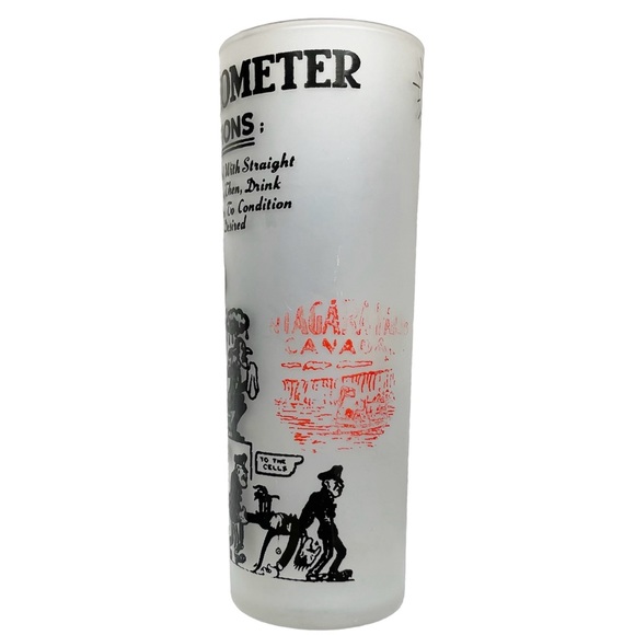 Vintage MCM Federal Glass Barware Whiskey Novelty - Picture 3 of 9